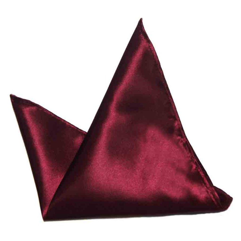Eksel Pocket Square Red Silk Blend Men's